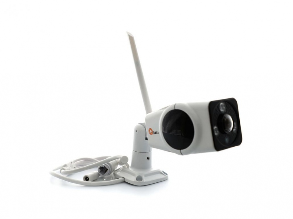 Qian Cámara Smart WiFi Bullet IR para Interiores/Exteriores 360, Inalámbrico, 1280 x 960 Pixeles, Día/Noche