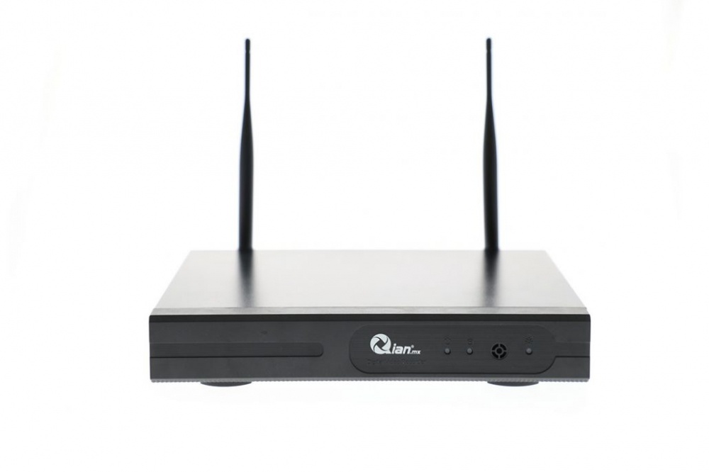 Qian Kit de Vigilancia Ding de 4 Cámaras y 4 Canales, con Grabadora NVR