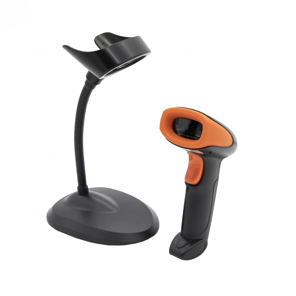 Qian QLLA1701 Lector de Código de Barras Láser 1D - incluye Cable USB y Base