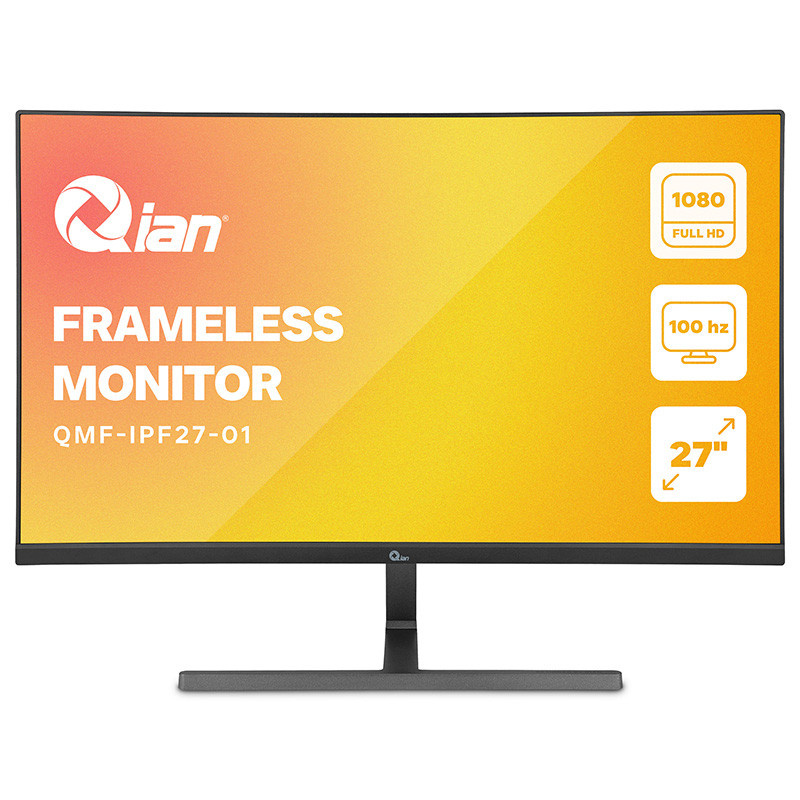 Monitor Gamer Qian QMF-IPF27-01 LED 27", 1920x1080 Full HD, 100Hz, HDMI, Negro
