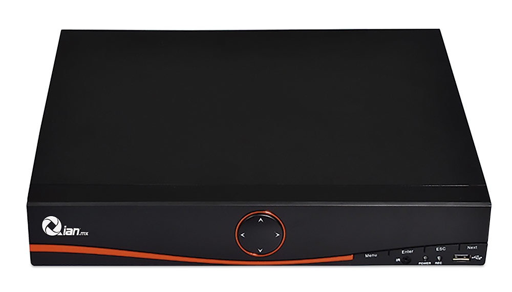 Qian DVR de 16 Canales YAO DVR para 2 Discos Duros, máx. 6TB, 2x USB 2.0, 1x RJ-45