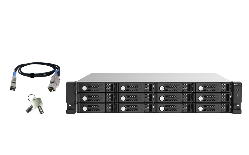 QNAP TL-R1220SEP-RP Expansión de Almacenamiento NAS de 12 Bahías, SAS/SATA III