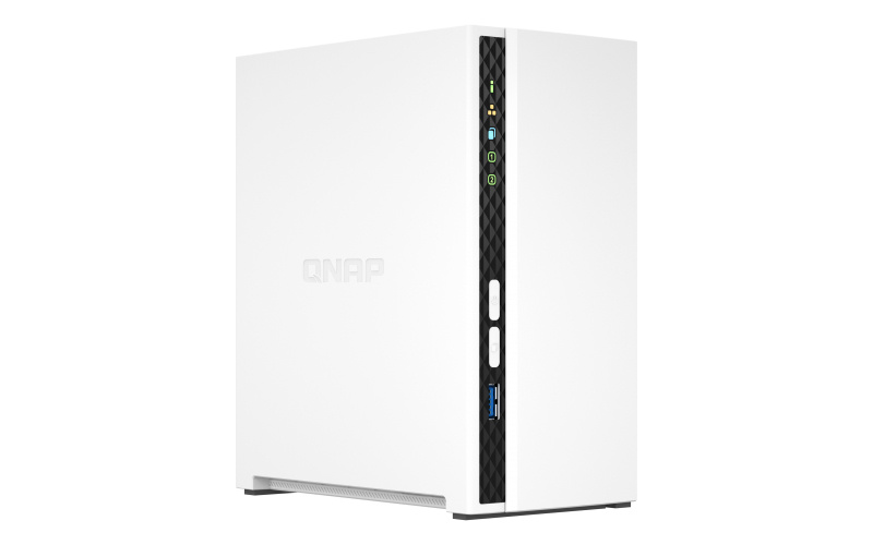 QNAP TS-233 NAS de 2 Bahías, ARM Cortex-A55 2.0GHz, 2GB DRR4, SATA, 2x USB 2.0/3.0, Blanco ― no incluye Discos