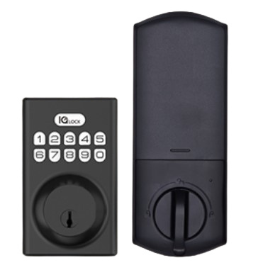 Qolsys Cerradura Inteligente con Teclado IQDLK-PGK-MB, Negro