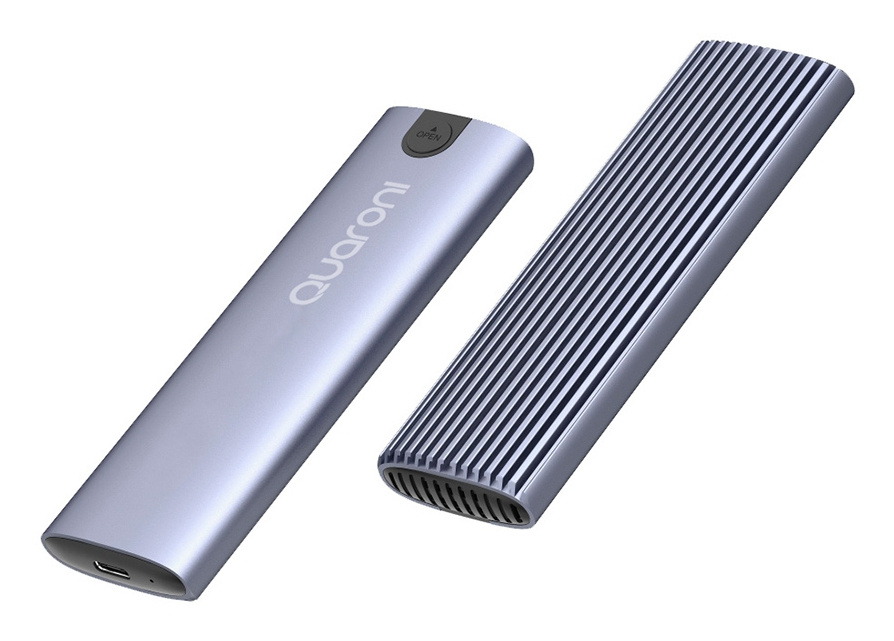 Quaroni Gabinete para SSD EM2TL1 M.2, USB-C, M.2