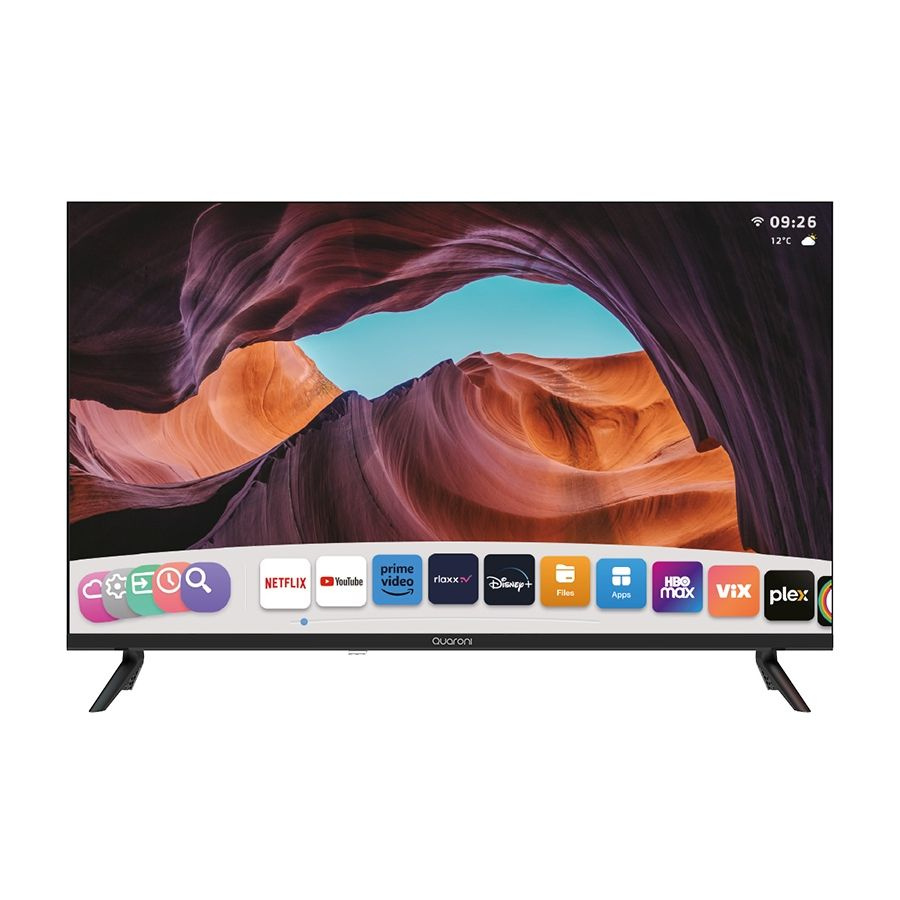 Quaroni Smart TV LED Q32W24 32", HD, Negro