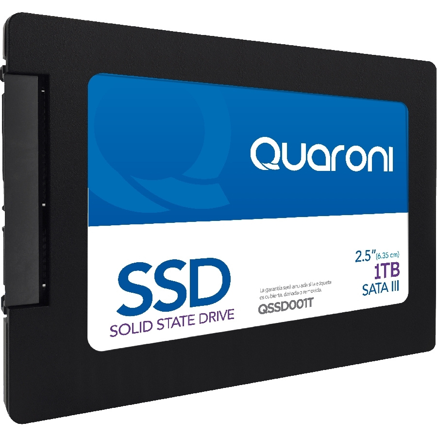 SSD Quaroni QSSD002T-100, 2 TB, 2.5", 470 MB/s Escritura, 500 MB/s Lectura, SATA III