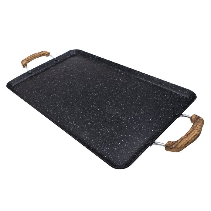 Queen Sense Comal CLC001-01, Antiadherente, Aluminio, Negro 