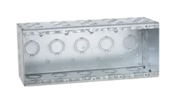 Raco Caja para Pared HUB-699, 29 Entradas, Acero