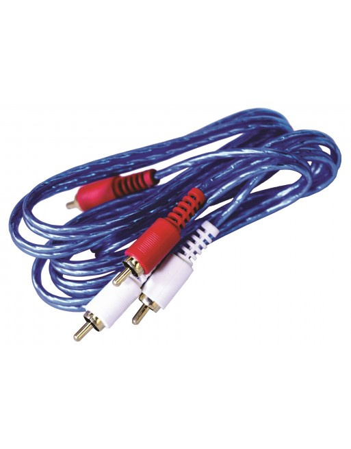 Radox Cable AUX 2 x RCA Macho - 2 x RCA Macho, 2 Metros, Azul