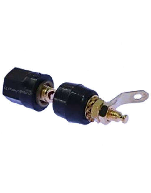 Radox Conector Jack Tipo Banana, Negro