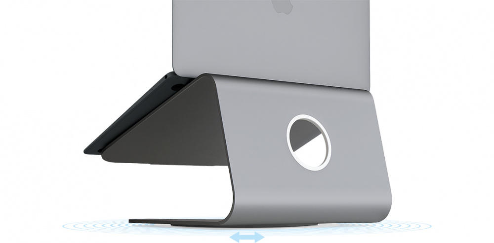 Rain Design Base mStand360 para Laptop 17", Gris Espacial