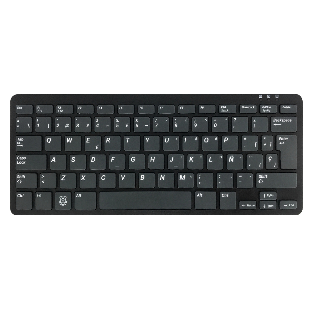 Teclado Raspberry Pi RP-00201, Alámbrico, USB, Gris (Español)