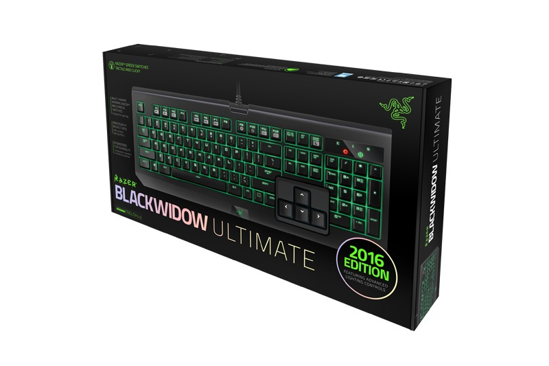 Teclado Gamer Razer BlackWidow Ultimate 2016, Teclado Mecánico, LEDs Verde, Alámbrico, Negro (Inglés)