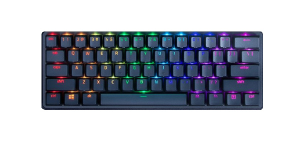 Teclado Gamer Razer Huntsman Mini 60% RGB, Mecánico, Switch Óptico Red, Alámbrico, Negro (Inglés)