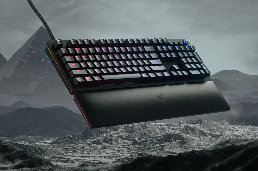 Teclado Gamer Razer Huntsman V2 Analog RGB, Switch Optomecánico, Alámbrico, Negro (Español)
