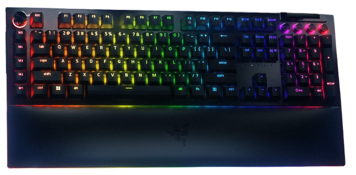 Teclado Gamer Razer BlackWidow V4 Pro LED RGB, Teclado Mecánico, Razer Yellow, Alámbrico, USB, Negro, Inglés 