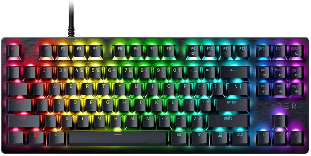 Teclado Gamer Razer Huntsman V3 X Tenkeyless LED RGB TKL, Teclado Óptico, Alámbrico, USB, Negro, Español