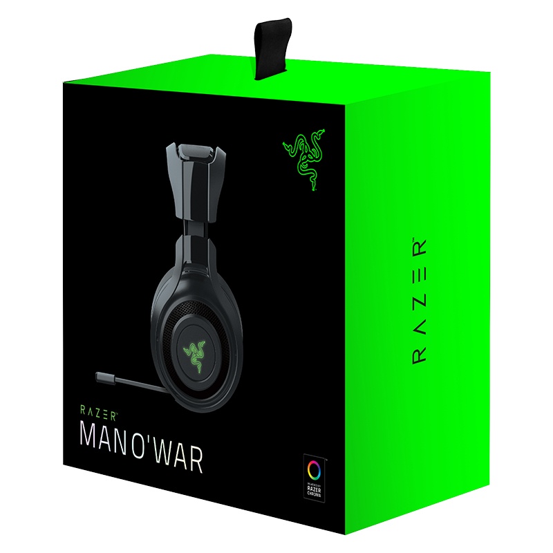 Razer Audífonos Gamer ManO`war, Inalámbrico, Negro