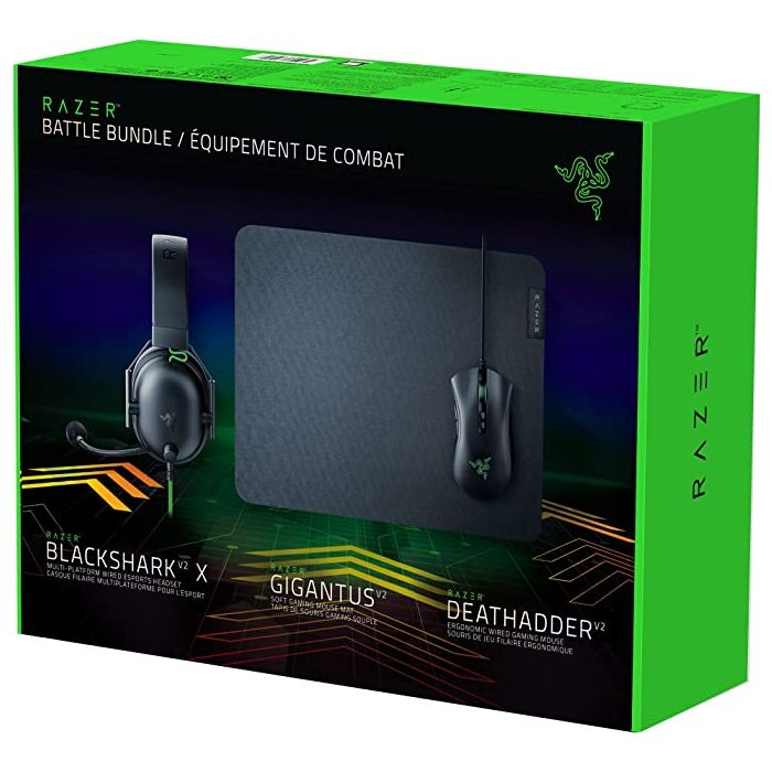 Kit Gamer Mouse/Audífonos/Mousepad Razer Power Up Bundle, Alámbrico, USB, Negro/Verde