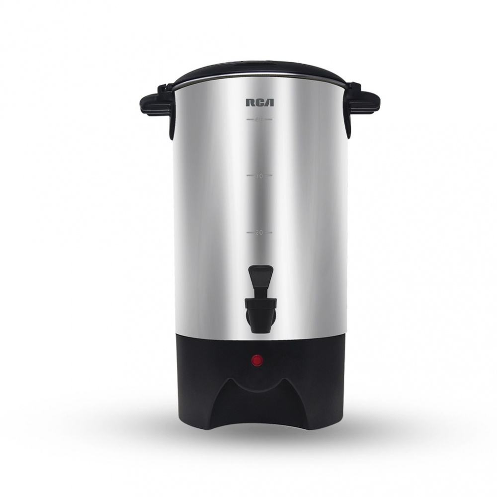 RCA Cafetera RC-6L, 40 Tazas, 6 Litros, Plata/Negro