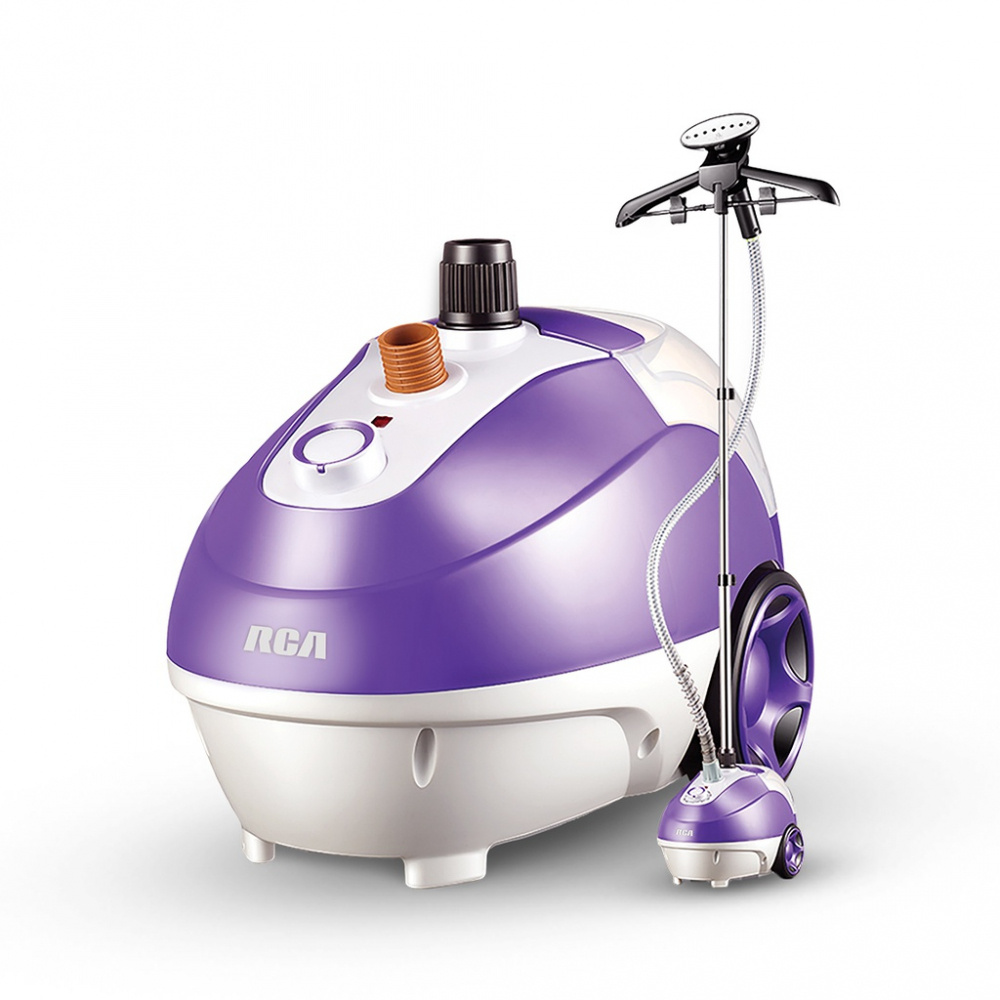 RCA Plancha de Vapor Vertical RC-928, 1300W, 1.3L, Púrpura/Blanco