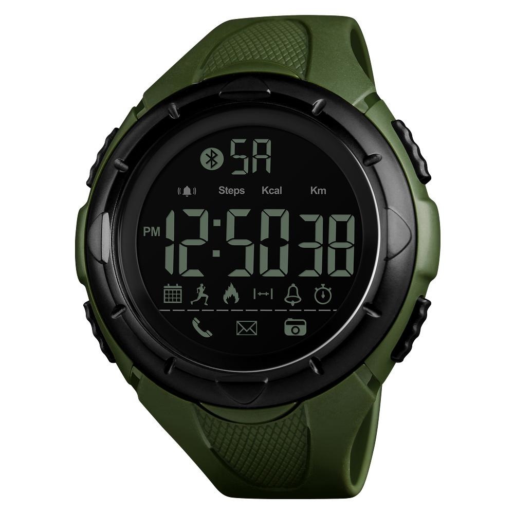 Redlemon Smartwatch Skmei 1326, Bluetooth, Android/iOS, Verde - Resistente al Agua