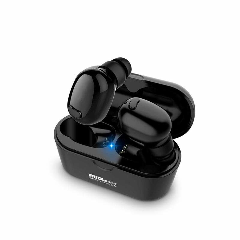 Redlemon Audífonos Intrauriculares 79025-BL, Inalámbrico, Bluetooth, Negro