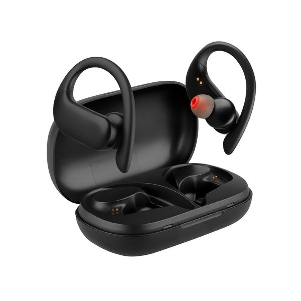 Redlemon Audífonos Intrauriculares Deportivos con Micrófono Air-Sport 1, Inalámbrico, Bluetooth 5.0, Negro