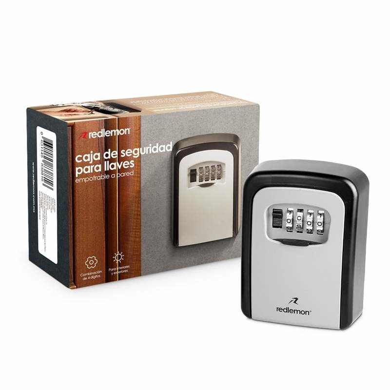 Redlemon Caja Fuerte de Seguridad para Llaves Empotrable, Beige