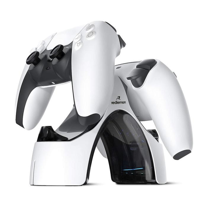 Redlemon Base de Carga para DualSense PS5, USB-C, Blanco