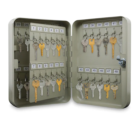 Redlemon Caja para Llaves, 18 x 8 cm, hasta 48 Llaves, Arena