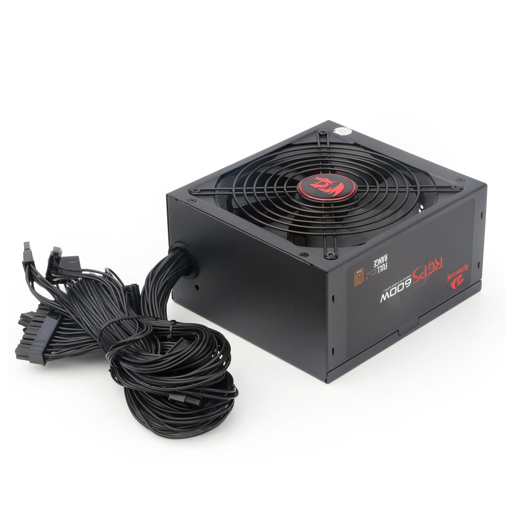 Fuente de Poder Redragon GC-PS002 80 PLUS Bronze ATX, 24-pin ATX, 140mm, 600W