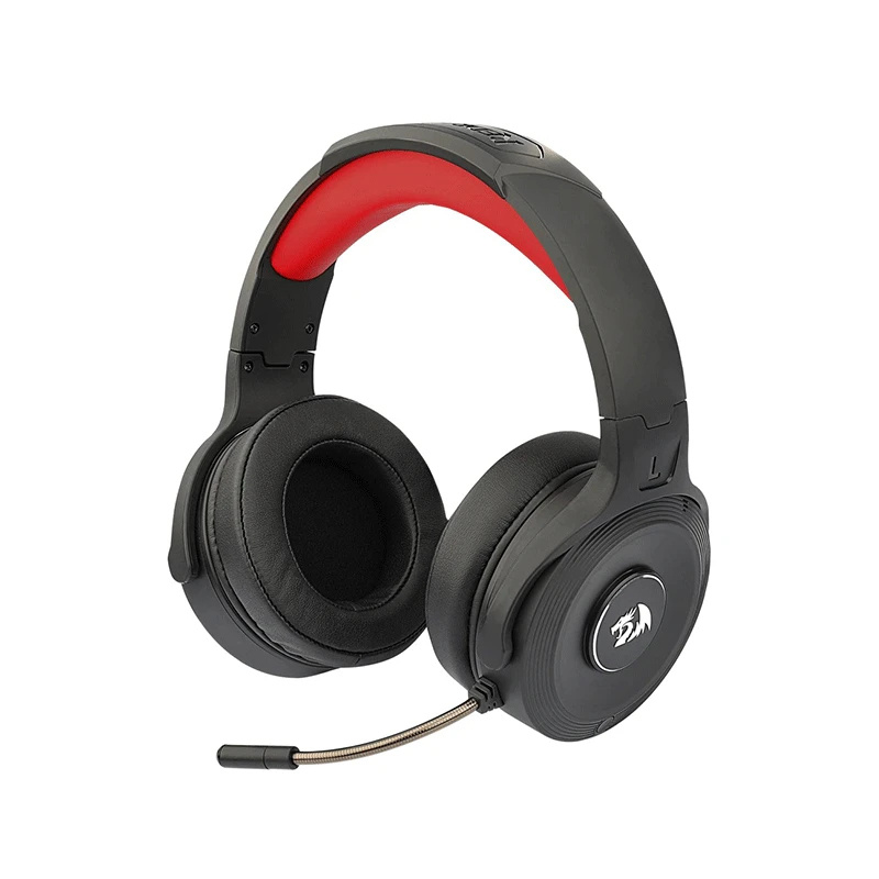 Redragon Audífonos Gamer Pelops H818 7.1, Inalámbrico, 3.5mm, Negro/Rojo