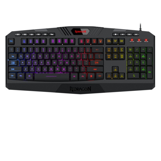 Teclado Gamer Redragon Harpe PRO K503A RGB, Teclado Membrana, Alámbrico, Negro (Español)
