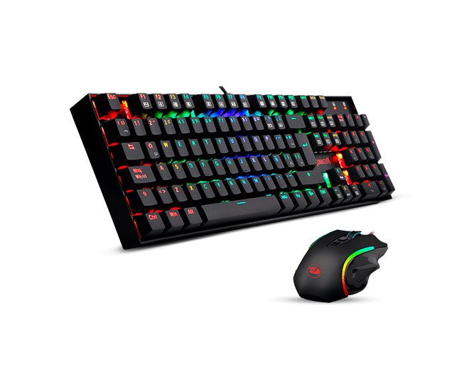 Kit Gamer de Teclado y Mouse Redragon K551 + M607, Alámbrico, USB, Negro (Español)