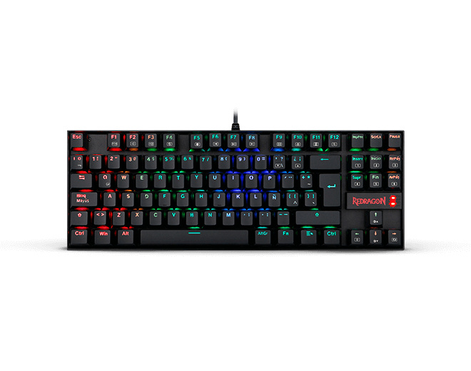 Teclado Gamer Redragon Kumara K552 TKL RGB, Teclado Mecánico, Outemu Blue, Alámbrico, Negro (Español)