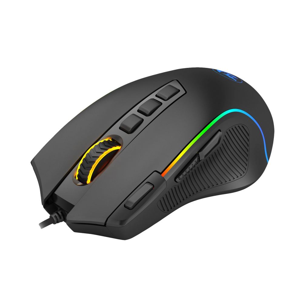 Mouse Gamer Redragon Predator M612 RGB, Alámbrico, Óptico, 8.000DPI, USB-A, Negro