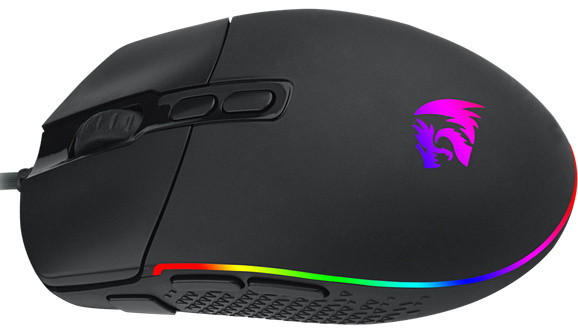 Mouse Gamer Ergonómico Redragon M719 RGB, Alámbrico, Laser, 10.000DPI, USB-A, Negro