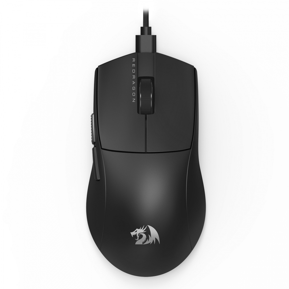 Mouse Gamer Redragon King M724, Alámbrico, Óptico, 12.400DPI, USB-C, Negro
