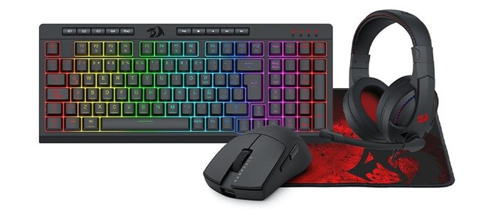 Kit Gamer de Teclado y Mouse Redragon S147, Alámbrico, USB, Negro, Español