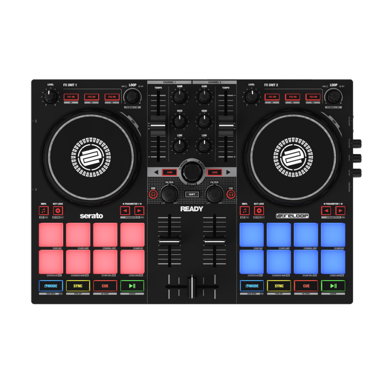 Reloop Controlador DJ Ready, 2 Canales, 1x USB, Negro