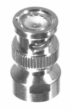 RF Industries Conector Coaxial Unidapt Hembra - BNC Macho, Plata
