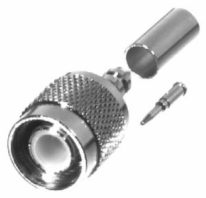 RF Industries Conector Coaxial de Anillo Plegable TNC Macho, Plata