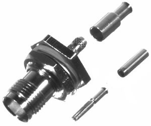 RF Industries Conector Coaxial TNC Hembra, Plata