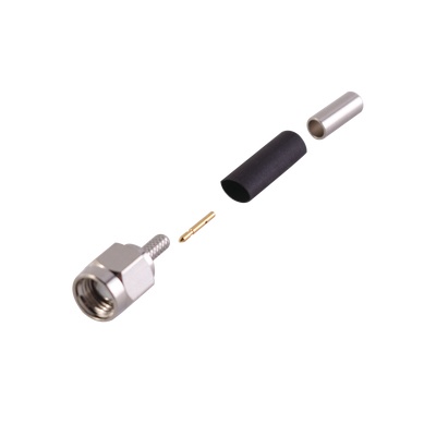 RF Industries Conector Coaxial SMA Macho, Níquel