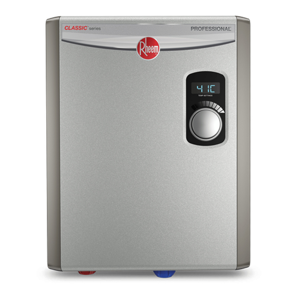 Rheem Calentador Instantáneo de Agua RTX3-18, Eléctrico, Gris