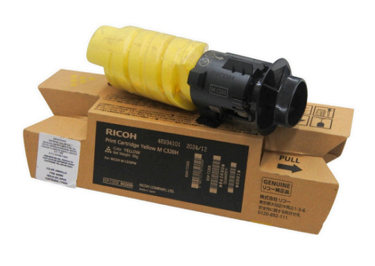 Tóner Ricoh M C320H Amarillo, 7.500 Páginas