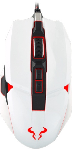 Mouse Gamer Riotoro Óptico Aurox Prism RGB, Alámbrico, USB, 10.000DPI, Blanco