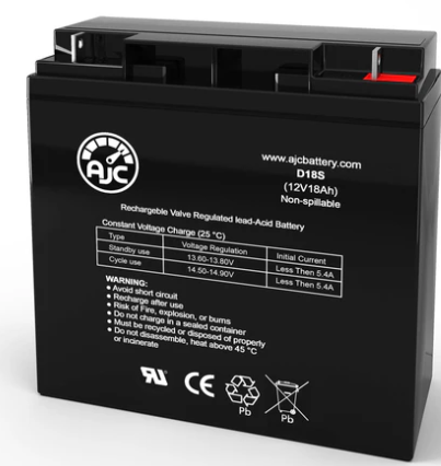 Ritar Batería de Reemplazo para No Break RT12180, 12V, 18Ah